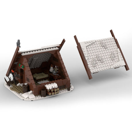 MOC - 93063 Medieval Viking's House Building Blocks - LesDiy