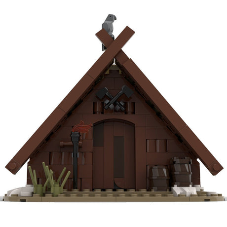 MOC - 93063 The Viking's House Medieval Building Blocks - LesDiy -