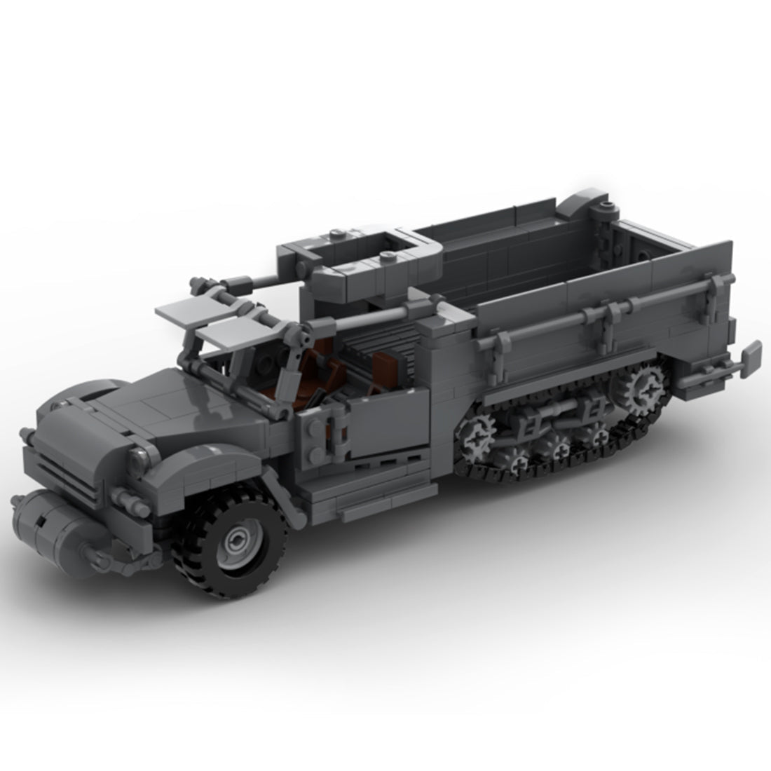 MOC - 93675 Military M3 Armored Carriers Tracked Vehicle - LesDiy -