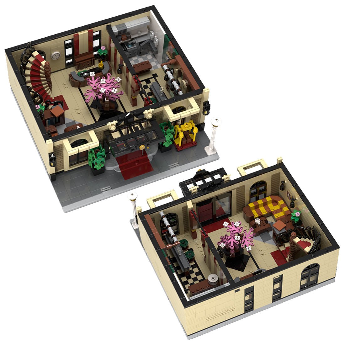 MOC - 95212 Hotel Model Compatiblr with Lego - LesDiy - MOC