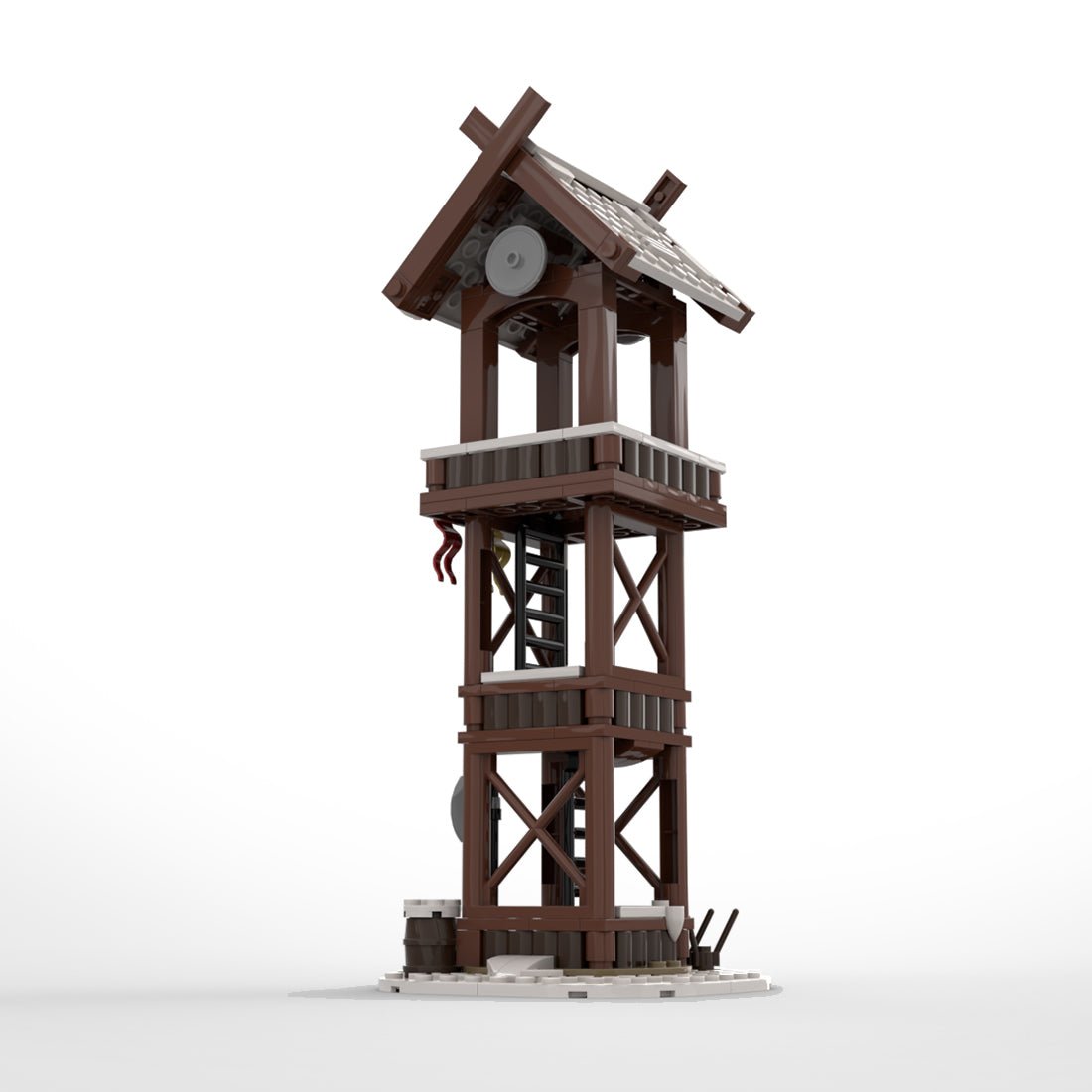 MOC - 95891 Winter Viking Tower Parts Building Blocks - LesDiy - Building Blocks