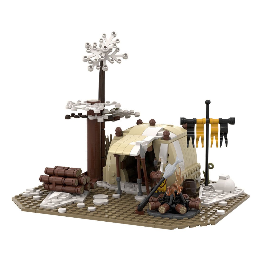 MOC - 96456 Medieval Camp Building Blocks - LesDiy -