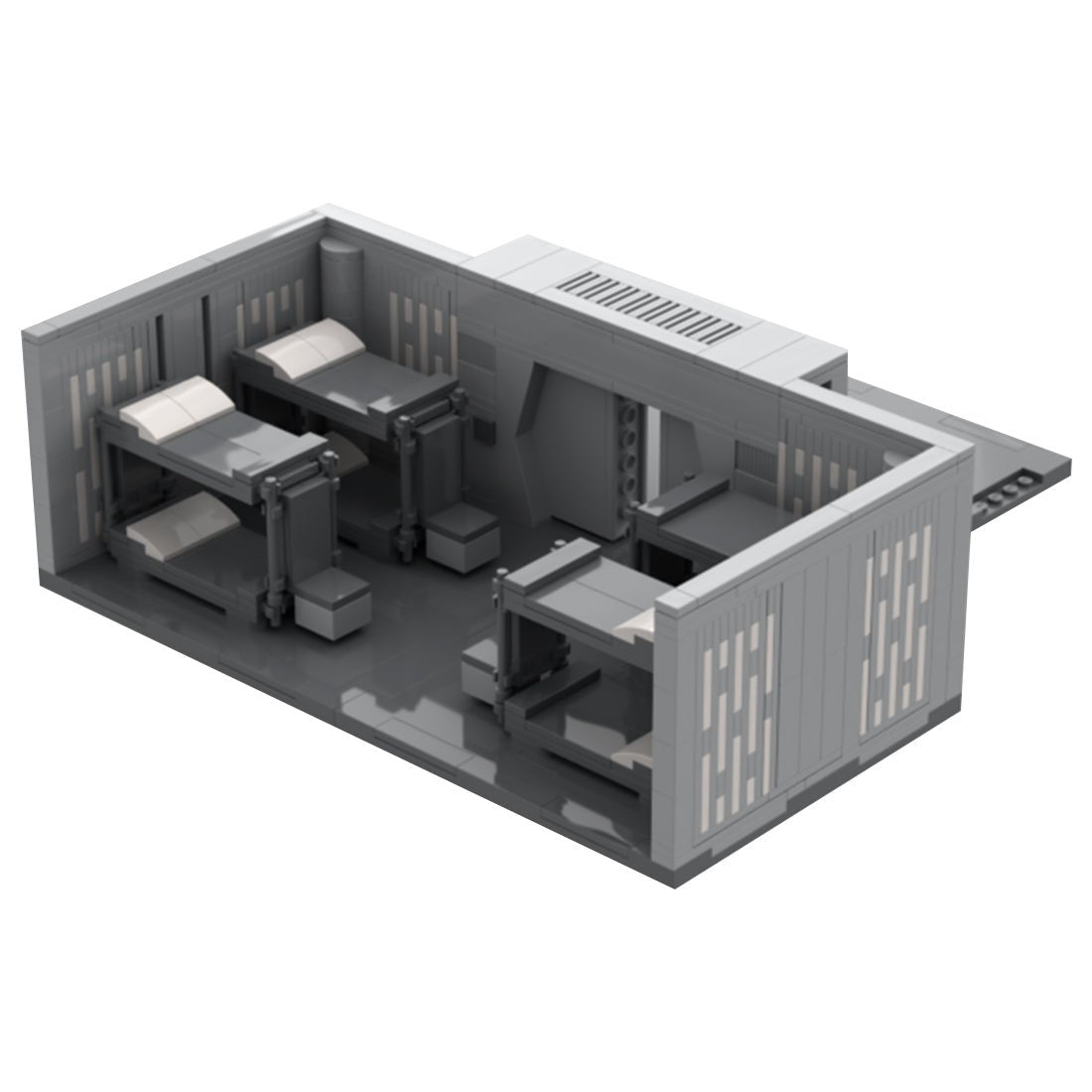 MOC - 97474 Sci - fi Space Modular Barracks Model - LesDiy -