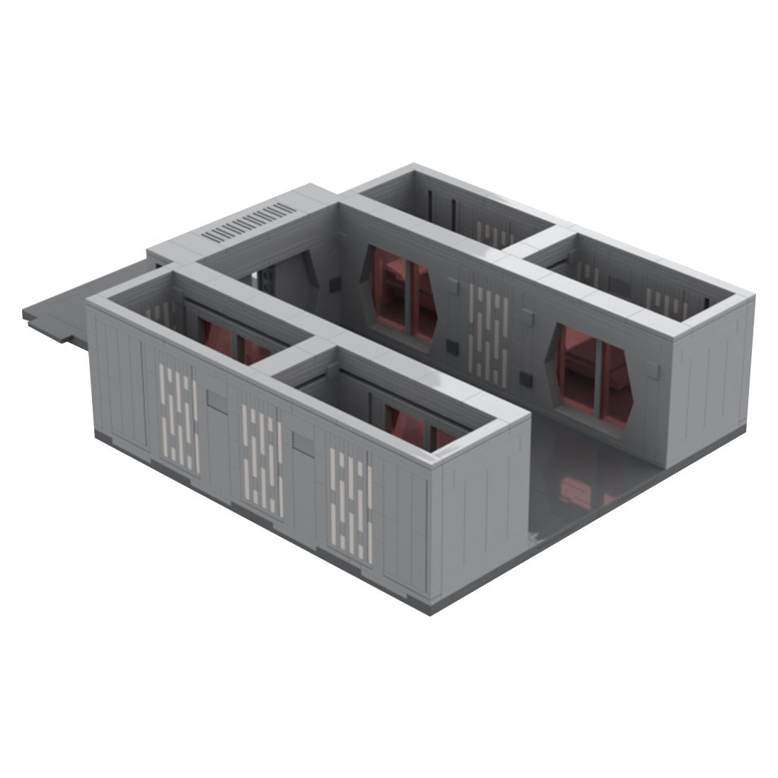 MOC - 97479 Sci - fi Space Wars Modular Prison Model - LesDiy -