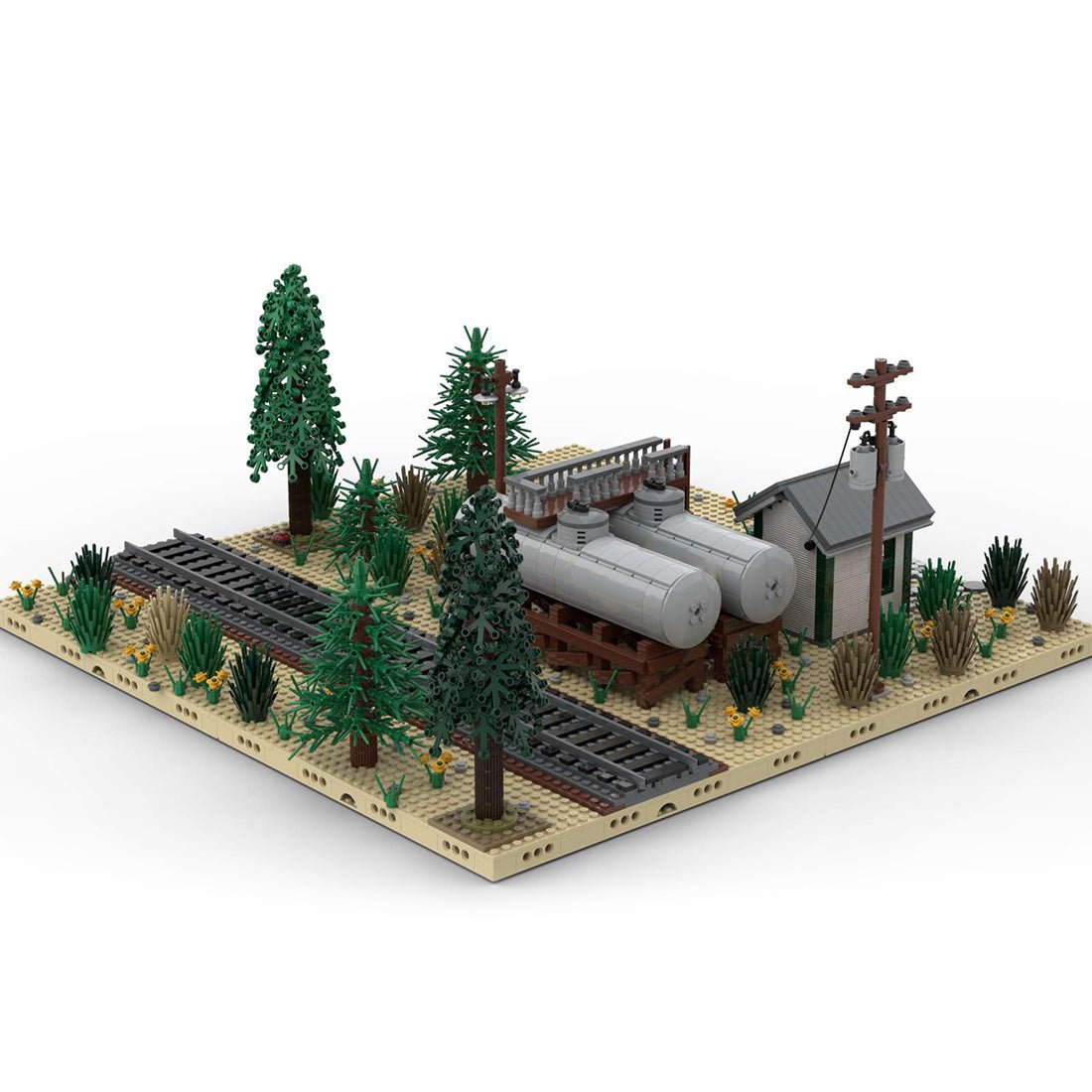 MOC - 98501 National Oil Tanks Building Blocks - LesDiy - Building Blocks