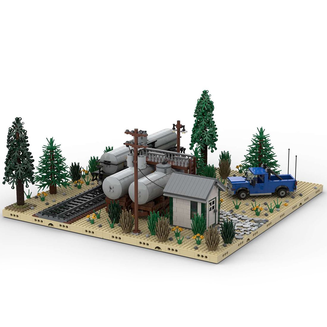 MOC - 98501 National Oil Tanks Building Blocks - LesDiy - Building Blocks