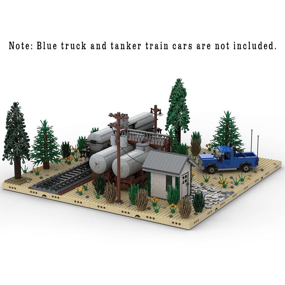 MOC - 98501 National Oil Tanks Building Blocks - LesDiy - Building Blocks