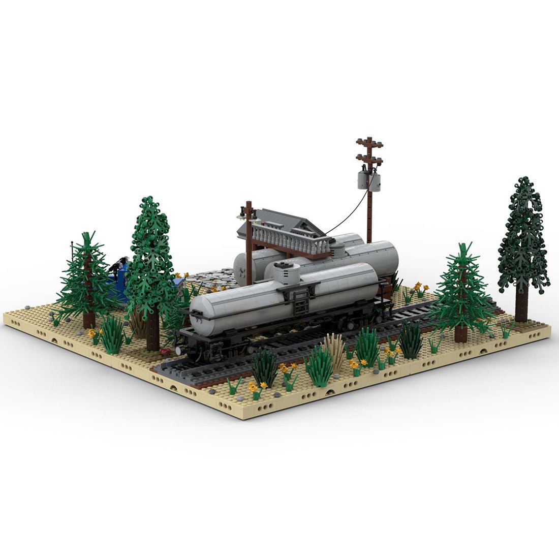 MOC - 98501 National Oil Tanks Building Blocks - LesDiy - Building Blocks