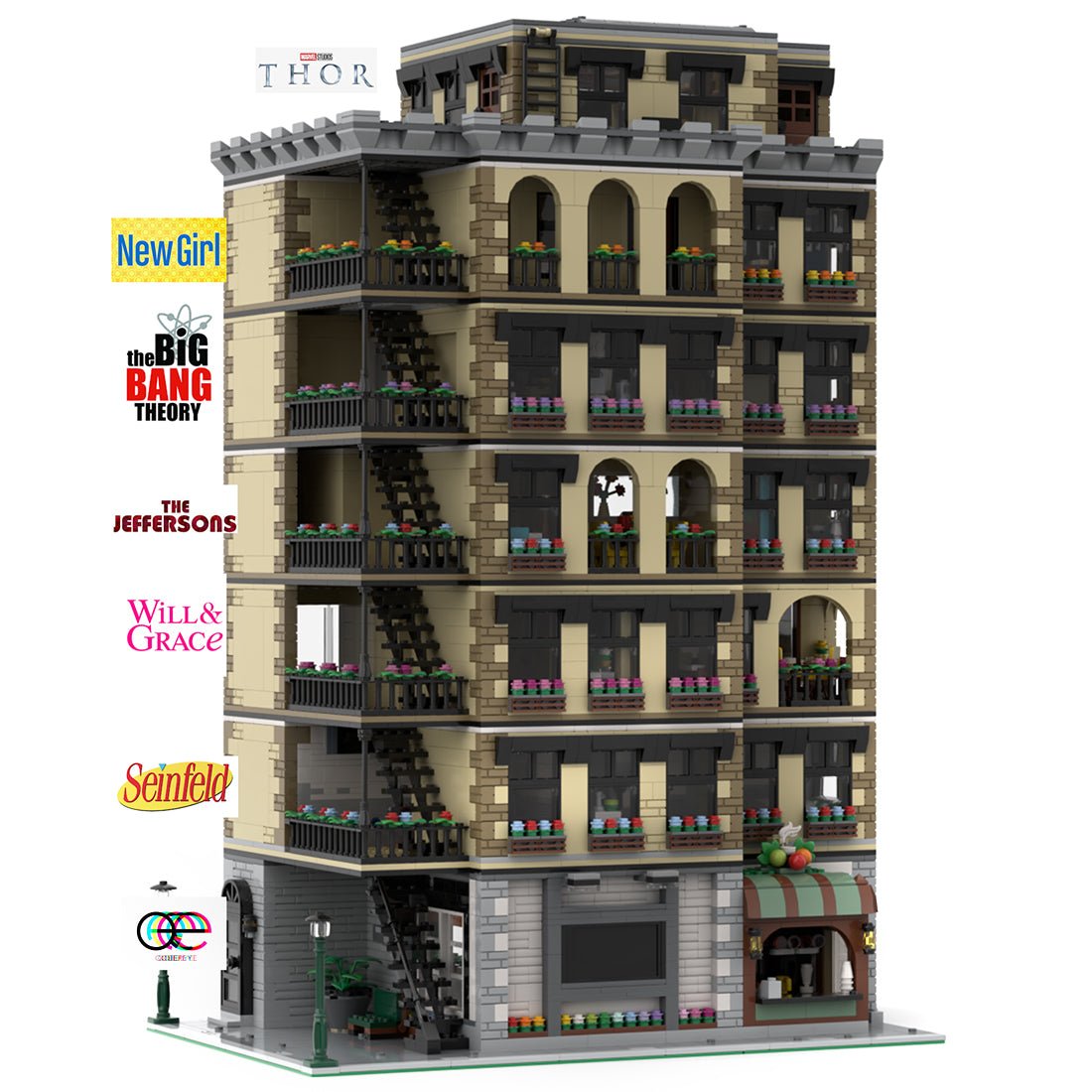 MOC - 98776 SitCom Suite - The Jeffersons Building Blocks - LesDiy -