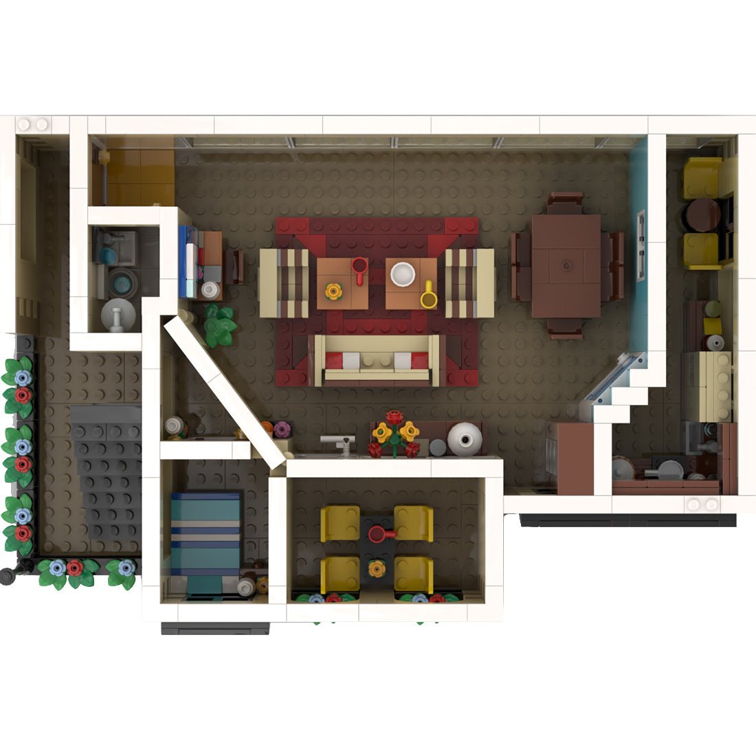 MOC - 98776 SitCom Suite - The Jeffersons Building Blocks - LesDiy -