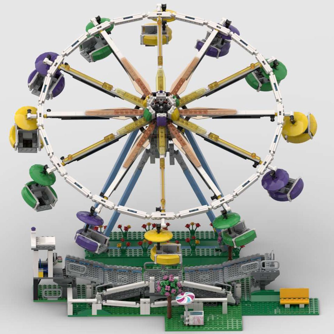 MOC - 99505 Ferris Wheel Model(Dynamic Version) - LesDiy -
