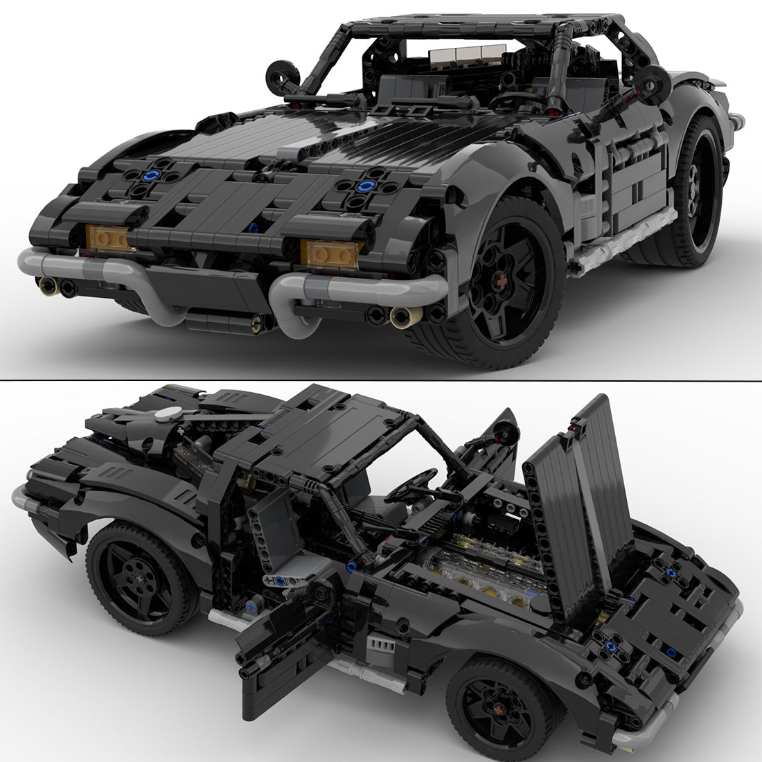 MOC - 99666 Corvette Sting Ray 1963 - LesDiy -