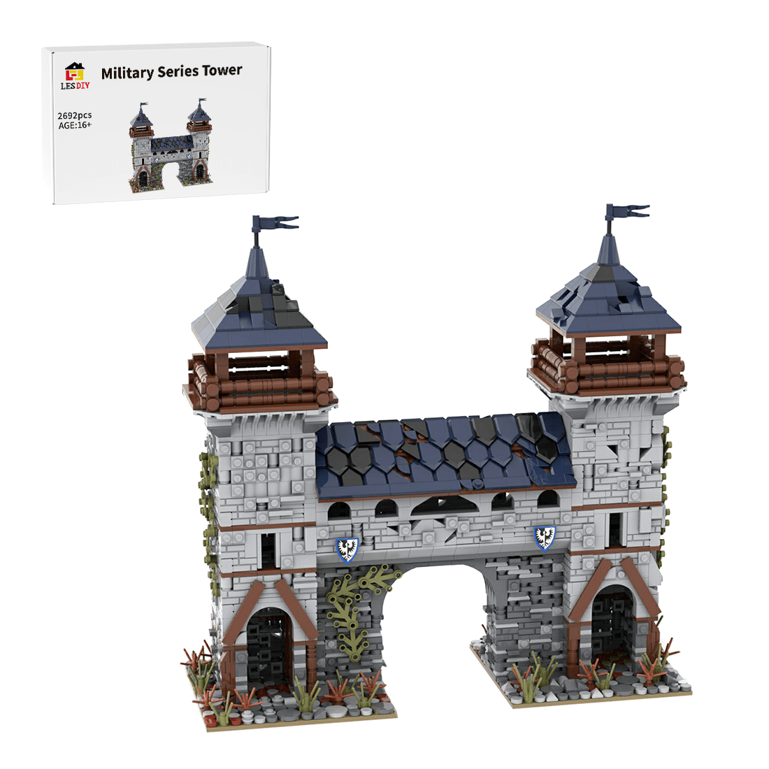 MOC Black Falcon Outpost - LesDiy - MOC