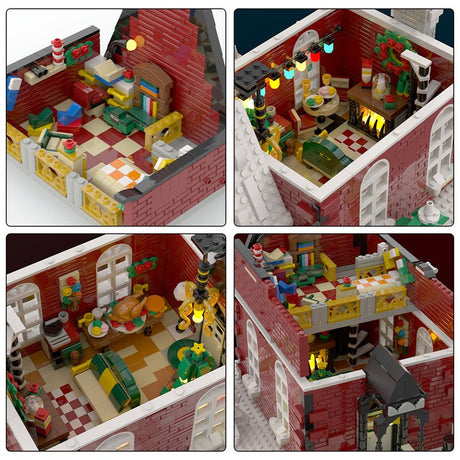 MOC Christmas House - LesDiy