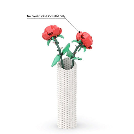 MOC Classical White Vase - LesDiy