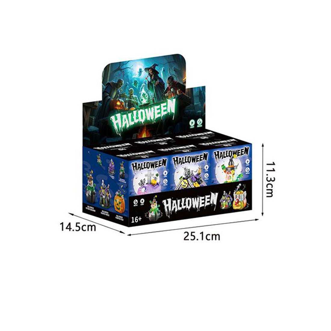 MOC Halloween 6 - in - 1 Building Blocks with Lights and Sound - LesDiy - Building Blocks