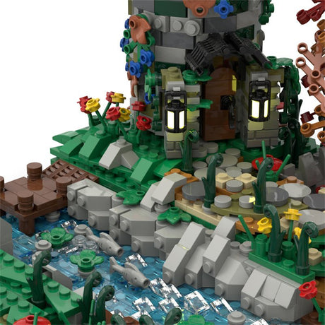 MOC Medieval Gray Tower - LesDiy