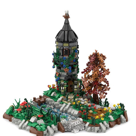 MOC Medieval Gray Tower - LesDiy