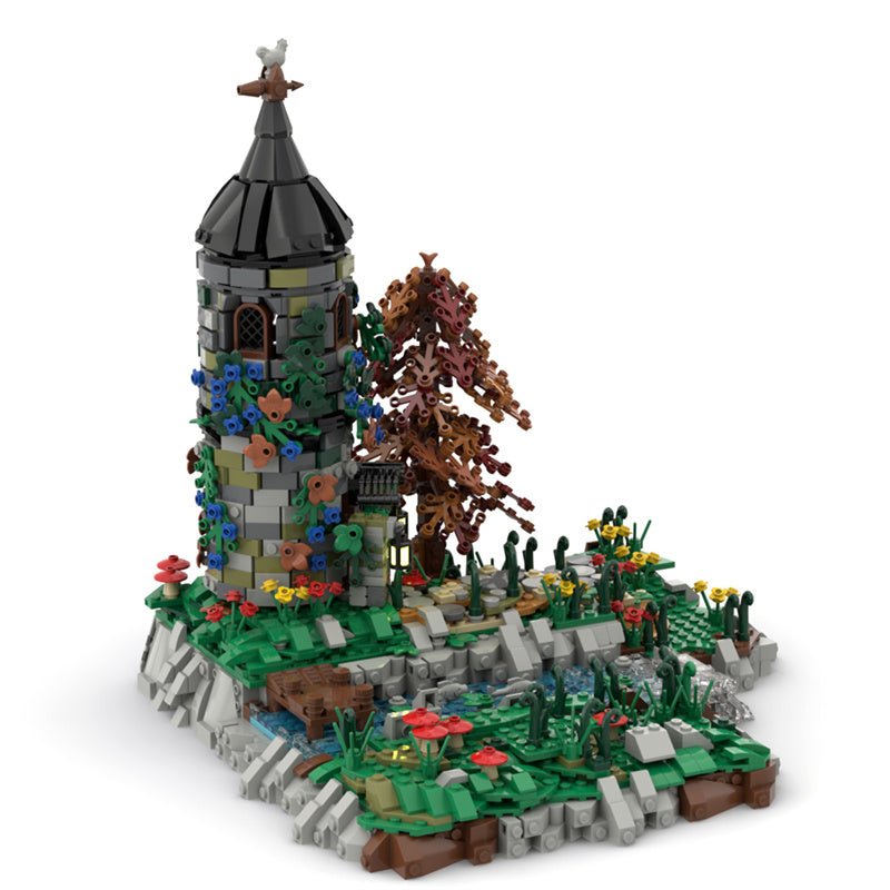 MOC Medieval Gray Tower - LesDiy