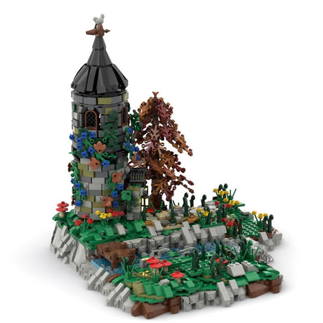 MOC Medieval Gray Tower - LesDiy