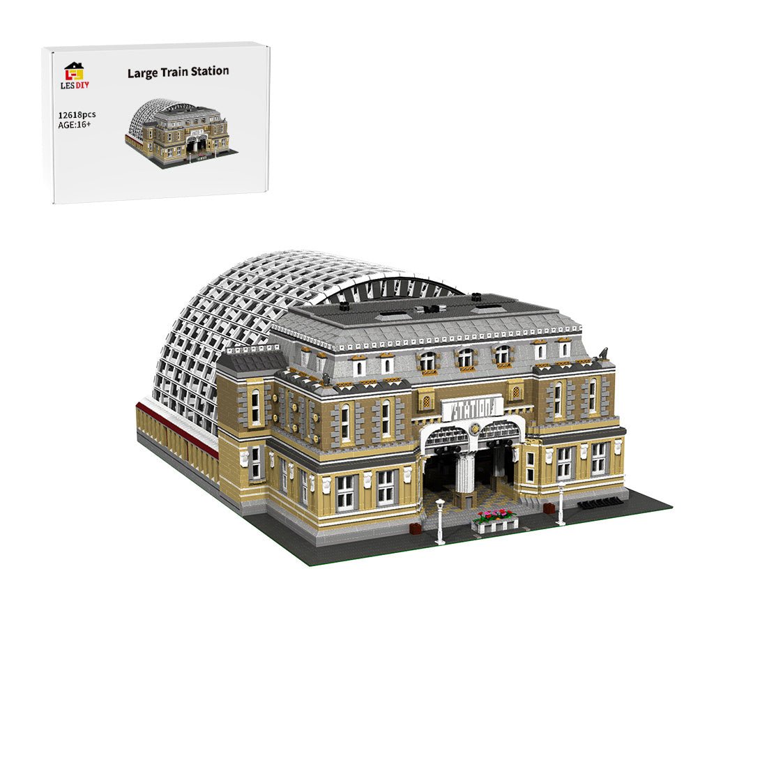 MOC Modular Train Station - LesDiy - MOC