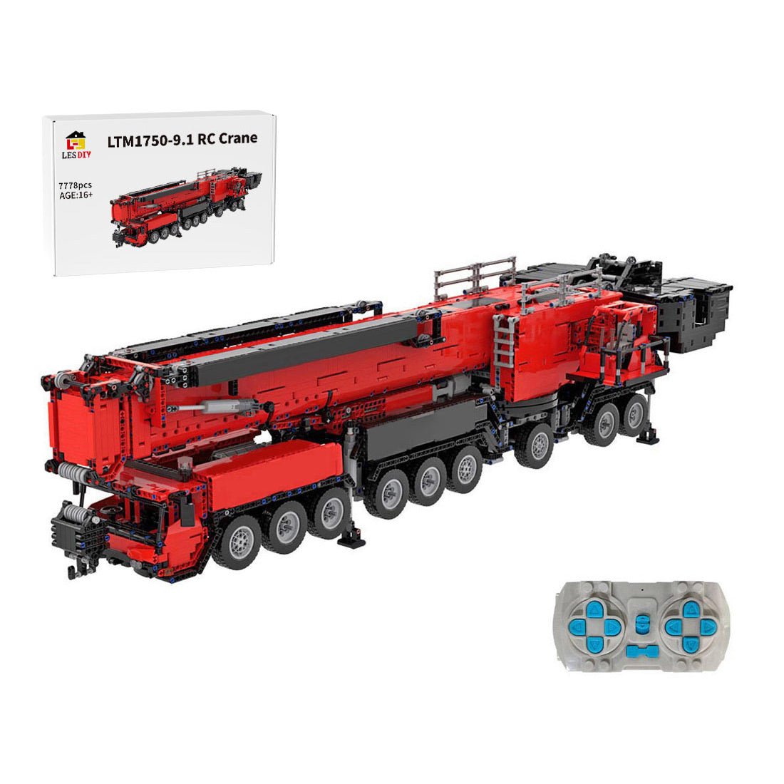 MOC Technic Liebherr LTM 1750 - 9.1 Mega - Crane V2.0 - LesDiy - MOC