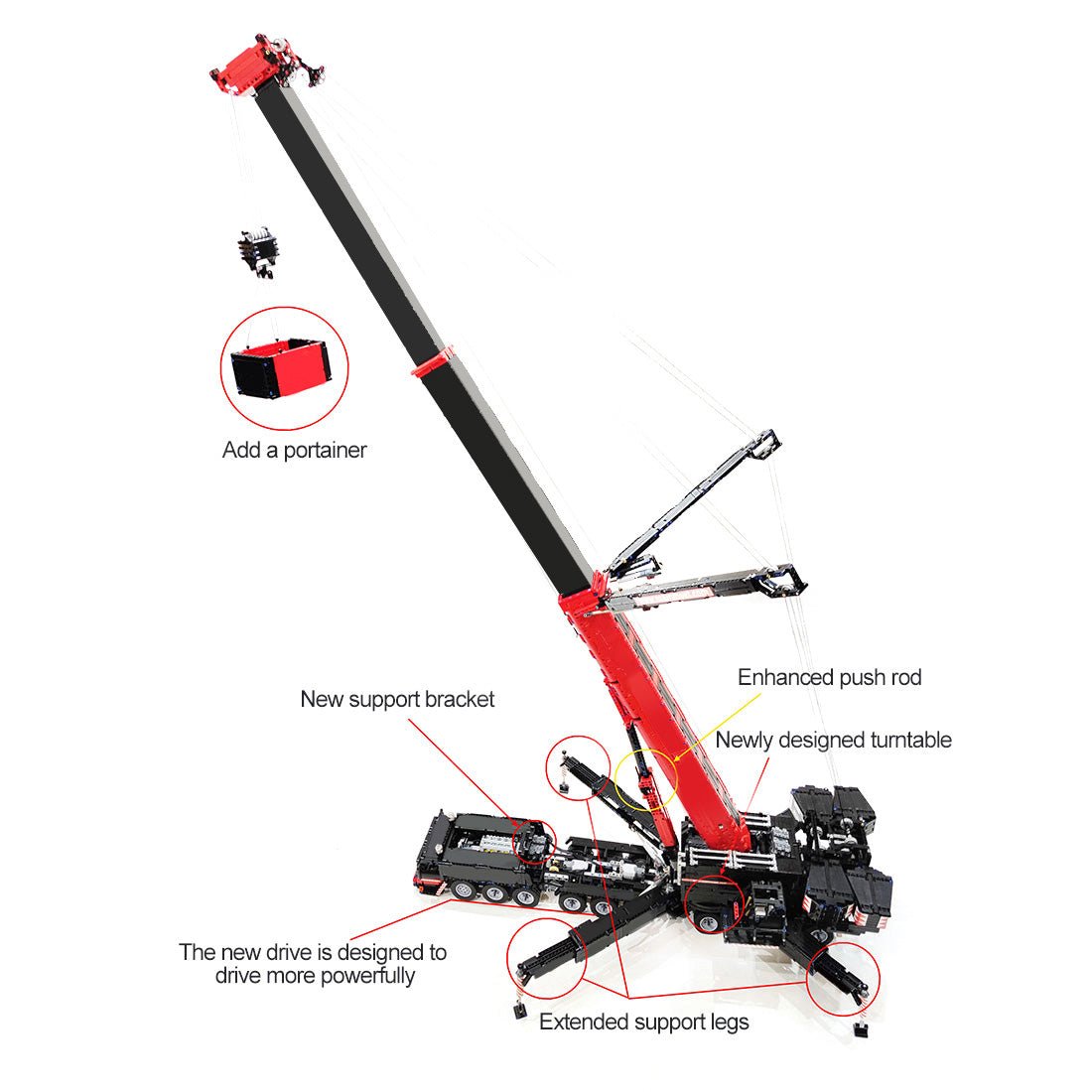 MOC Technic Liebherr LTM 1750 - 9.1 Mega - Crane V2.0 - LesDiy - MOC