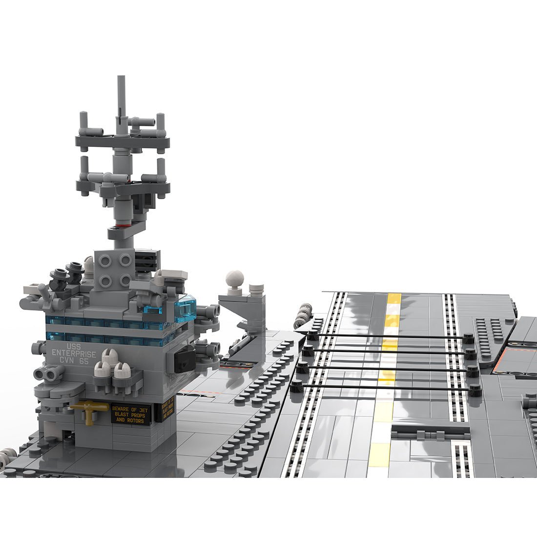 Mocsage 1/350 UCS USS Enterprise CVN - 65 Nuclear - powered Aircraft Carrier Building Blocks - LesDiy - Building Blocks