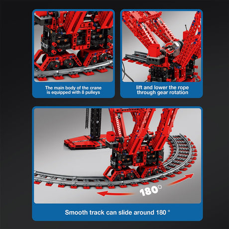 Mocsage Circular Track Crane Building Blocks(Dynamic Version) - LesDiy - Building Blocks