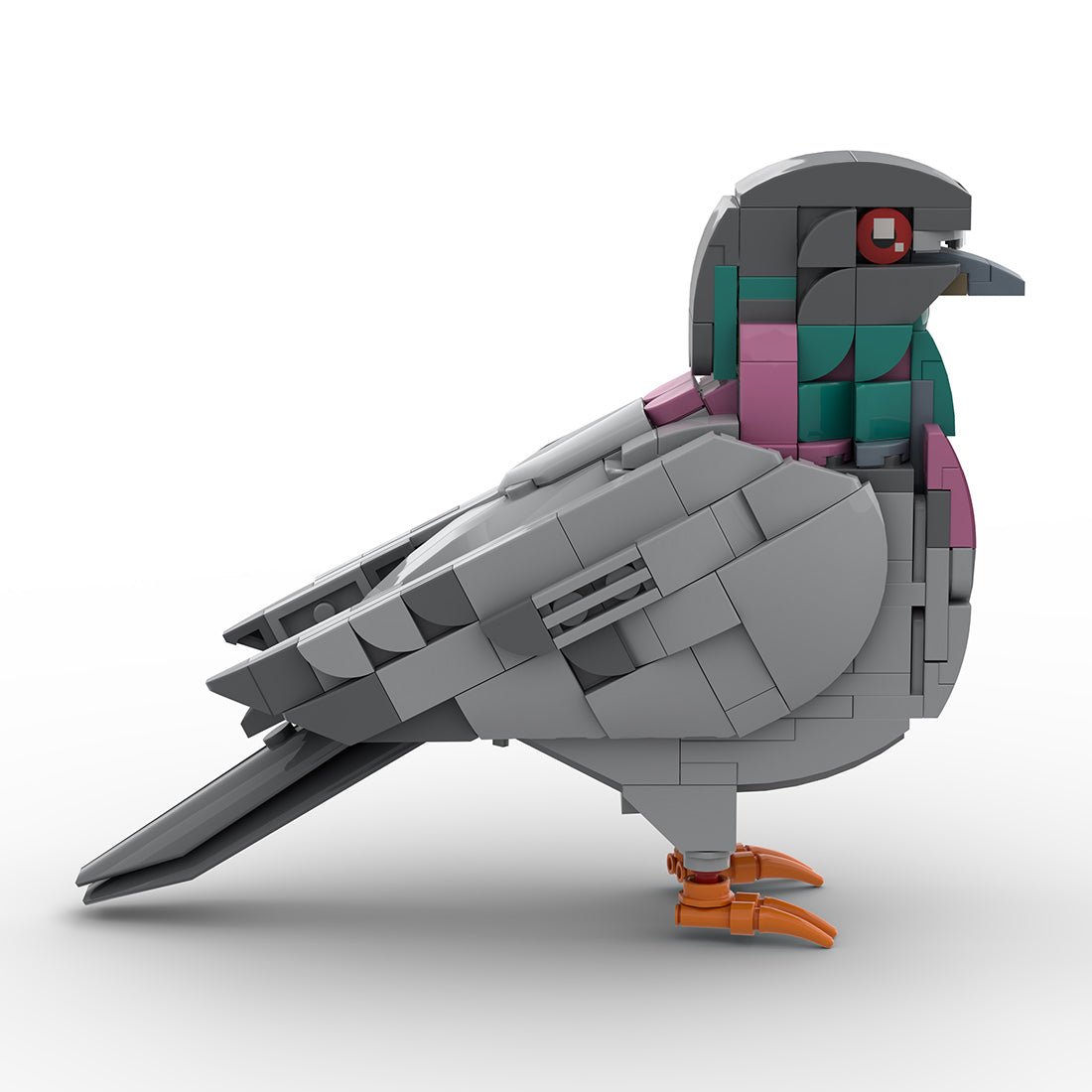 Mocsage MOC - 208738 Feral Pigeon Building Blocks - LesDiy - Building Blocks