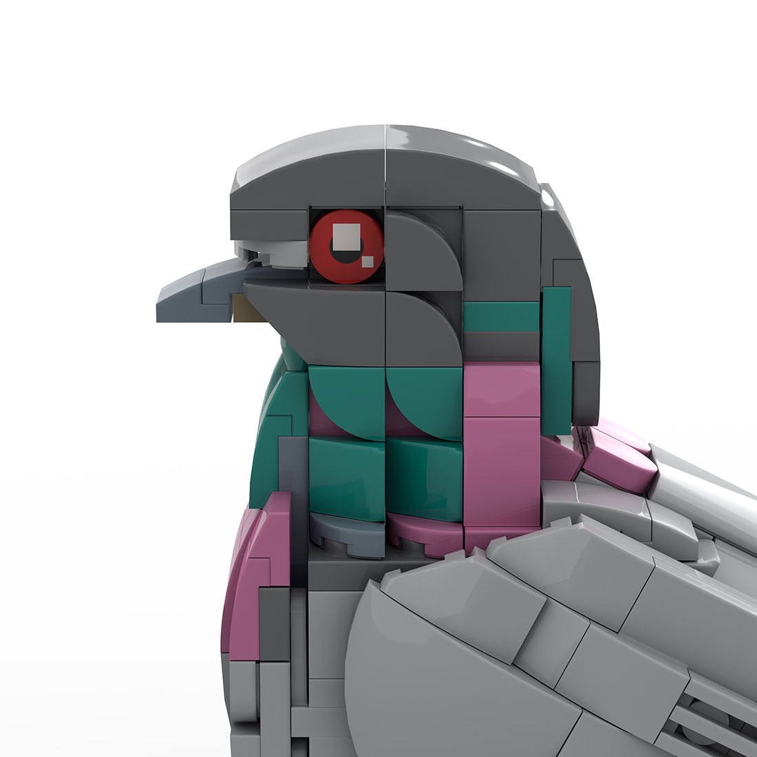 Mocsage MOC - 208738 Feral Pigeon Building Blocks - LesDiy - Building Blocks