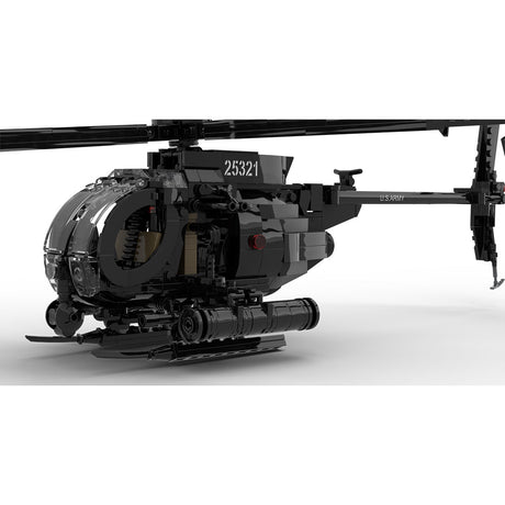 Mocsage MOC - 88275 MH - 6 Little Bird Helicopter - LesDiy - MOC