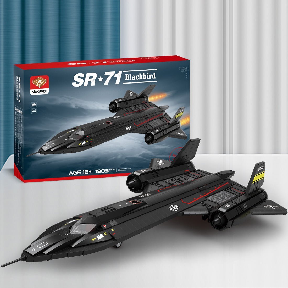 Mocsage SR71 Blackbird Tactical Aircraft Building Blocks Set (US Warehouse) - LesDiy - Building Blocks