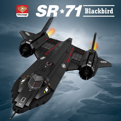 Mocsage SR71 Blackbird Tactical Aircraft Building Blocks Set (US Warehouse) - LesDiy - Building Blocks