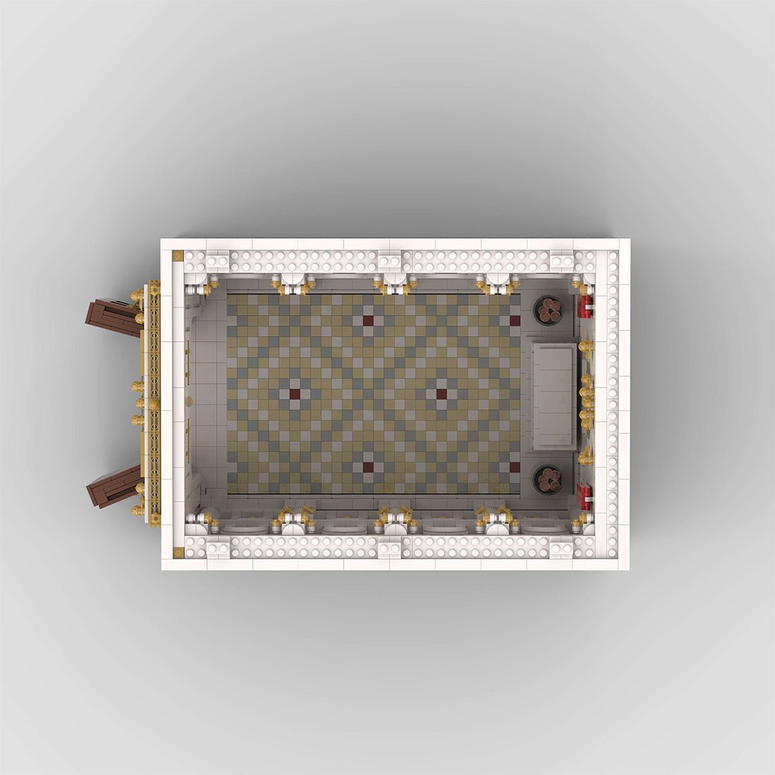 Module 2 for MOC - 136729 Ancient Roman Temple Castle Building Blocks Set - LesDiy -