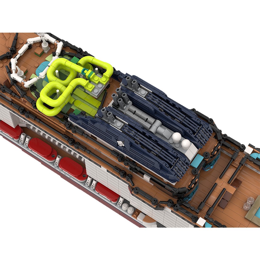MSC - fisrt - Grandiosa Active Italian Cruise Ship Building Blocks - LesDiy - Building Blocks