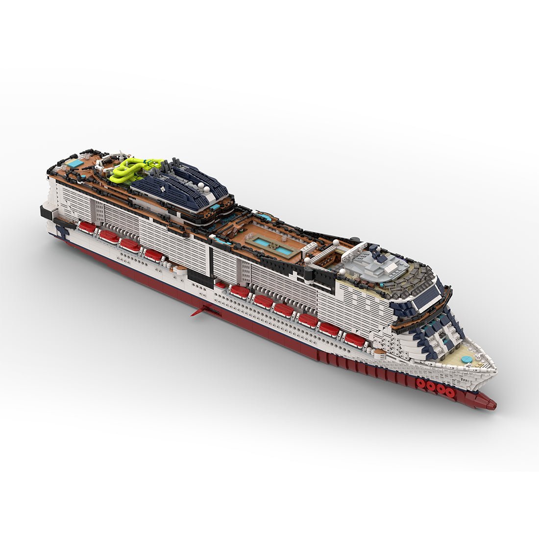 MSC - fisrt - Grandiosa Active Italian Cruise Ship Building Blocks - LesDiy - Building Blocks