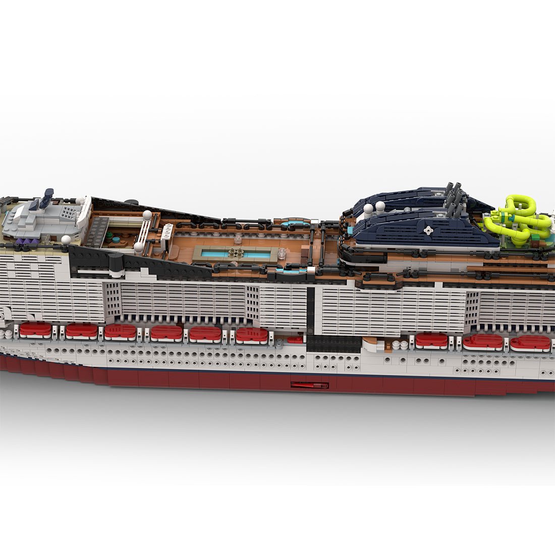 MSC - fisrt - Grandiosa Active Italian Cruise Ship Building Blocks - LesDiy - Building Blocks