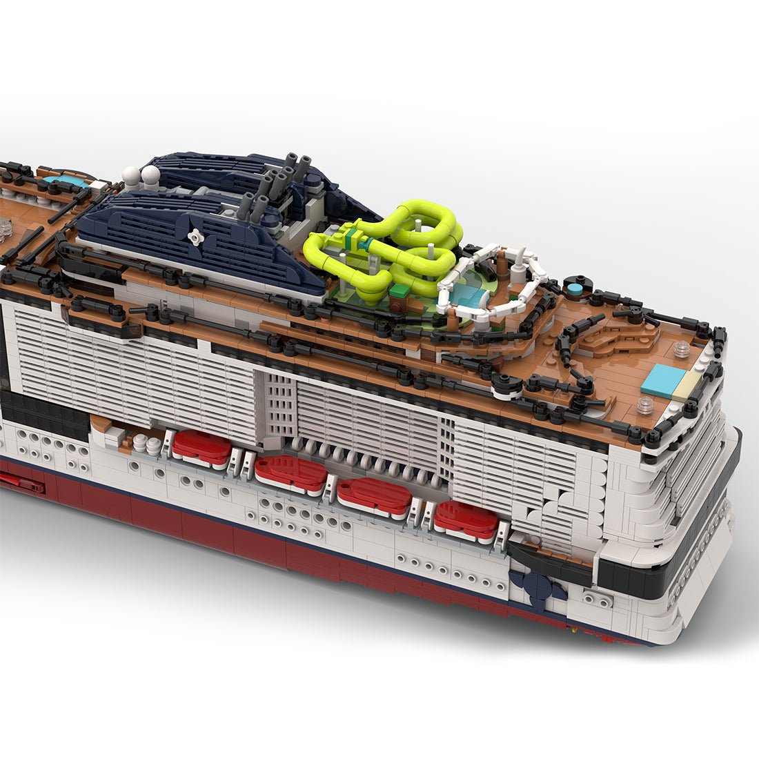 MSC - fisrt - Grandiosa Active Italian Cruise Ship Building Blocks - LesDiy - Building Blocks