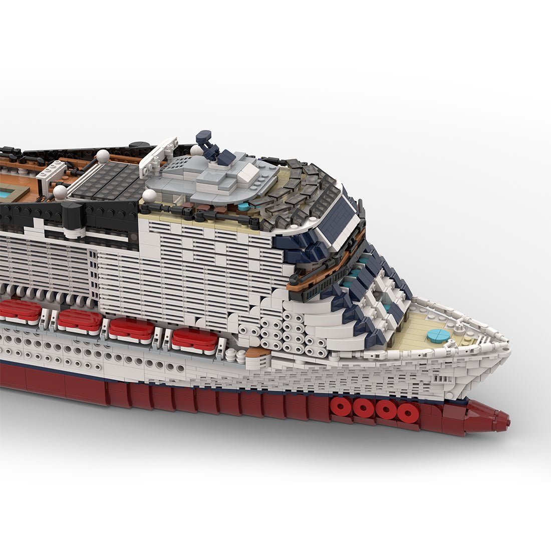 MSC - fisrt - Grandiosa Active Italian Cruise Ship Building Blocks - LesDiy - Building Blocks