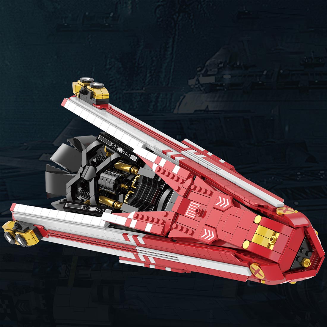 NAVY BATTLESHIPÂ Spacecraft Building Blocks Set - LesDiy -