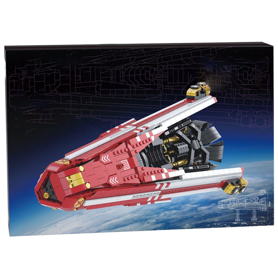 NAVY BATTLESHIPÂ Spacecraft Building Blocks Set - LesDiy -