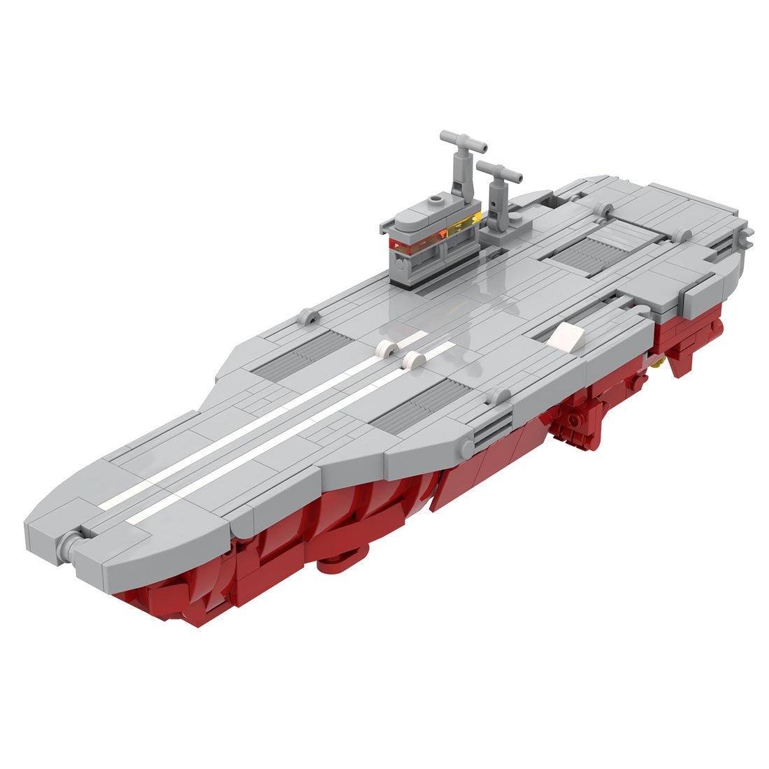 Nimitz-Class Aircraft Carrier Transforming Mecha Building Blocks-LesDiy-Building Blocks-