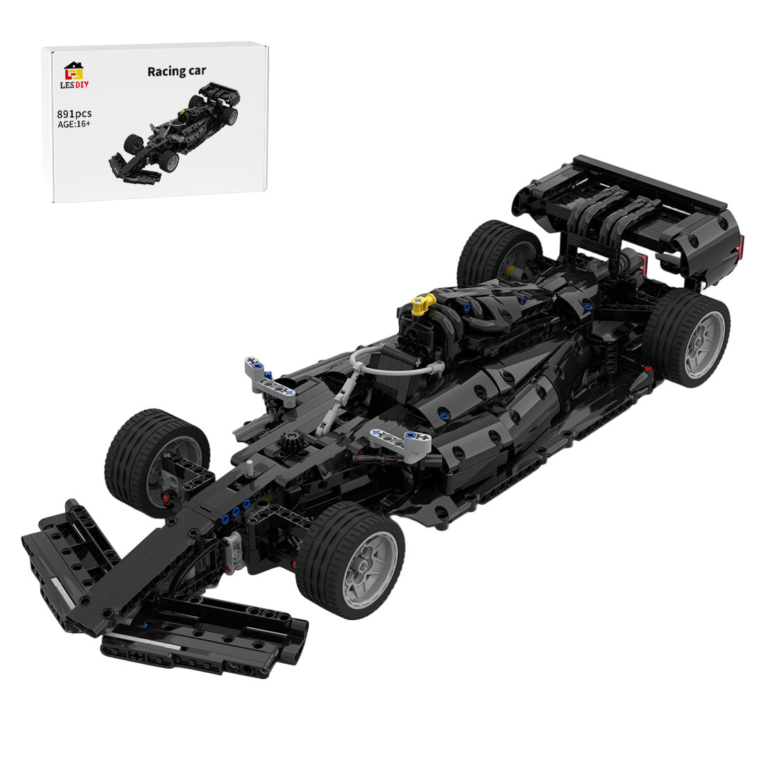 Open-Wheel Racing Car Building Blocks-LesDiy-Building Blocks-