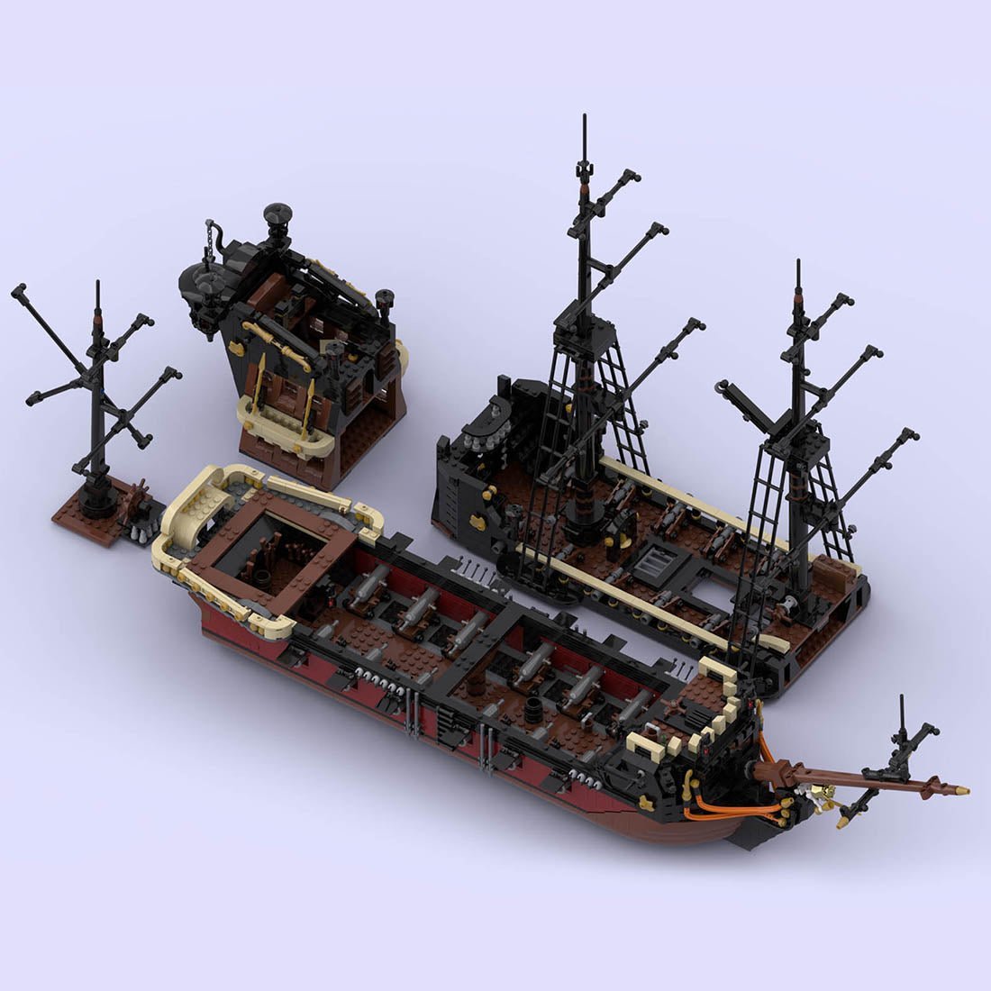 POTC_QAR_ver2 Medieval Pirate Ghost Ship - LesDiy -