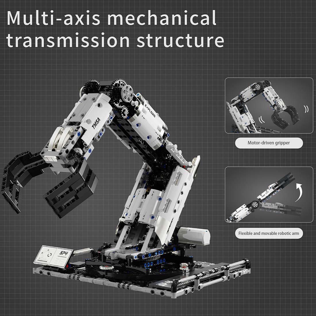 Programmable Multi - Axis Robotic Arm Building Blocks Set - LesDiy