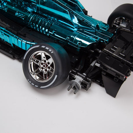 Racing Printed Slick Tire Set of 4 Slick Tires & 4 Electroplated Rims - LesDiy -