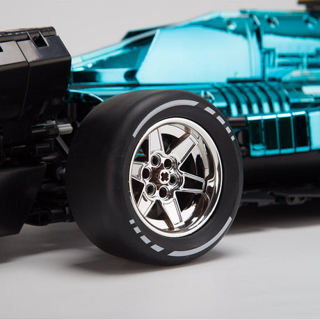 Racing Printed Slick Tire Set of 4 Slick Tires & 4 Electroplated Rims - LesDiy -