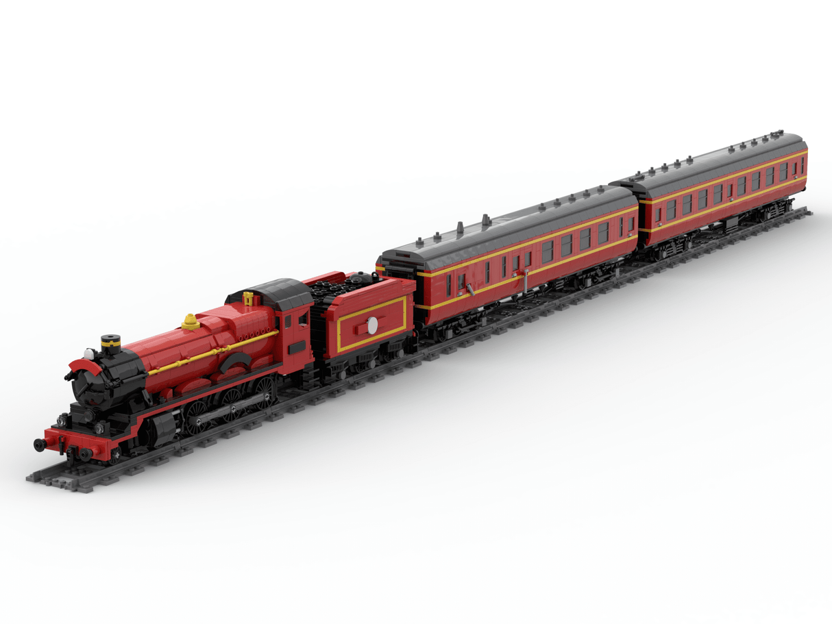 Red 460 Hogwarts Express Steam Locomotive Building Blocks - Dynamic Version - LesDiy - Building Blocks -