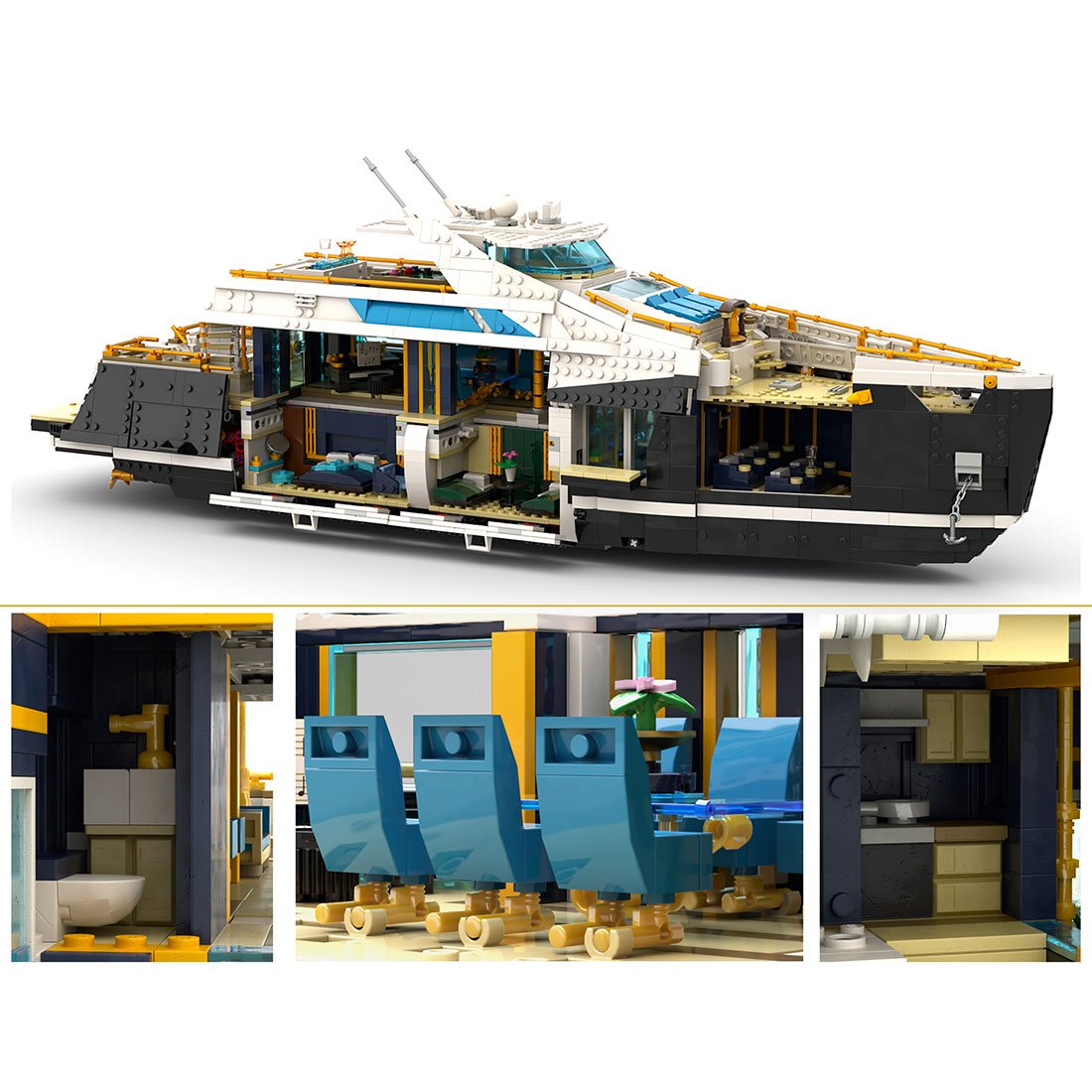 Royal Navy Armored Warship Building Blocks - LesDiy -